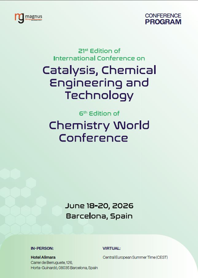 Chemistry World Conference | Barcelona, Spain Program